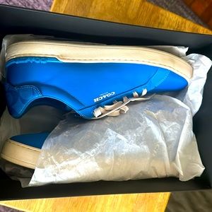 Royal blue men’s Coach sneakers size 13